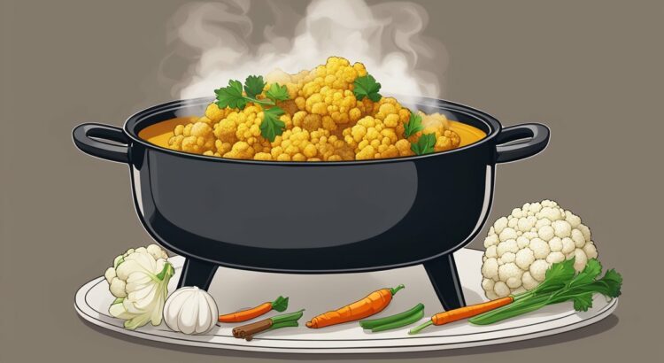 bloemkool curry met ei