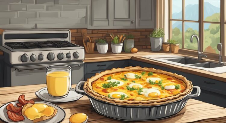 prei quiche met ei en spek